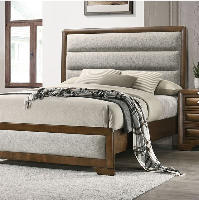 FOA FM7231BR-K Caerwys Upholstered King Bed