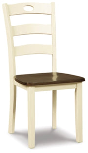 Ashley D335-01 Woodanville Cream & Brown Dining Chair