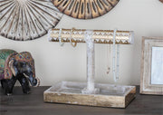 UMA 30966 Gold and White Jewelry Stand