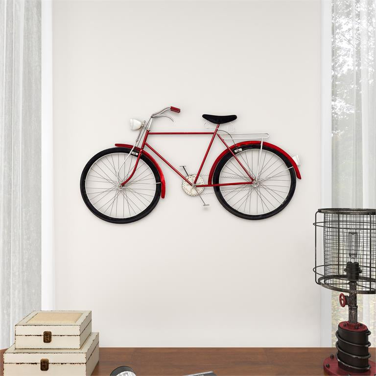 UMA 65528 Red Metal Bike Wall Decor