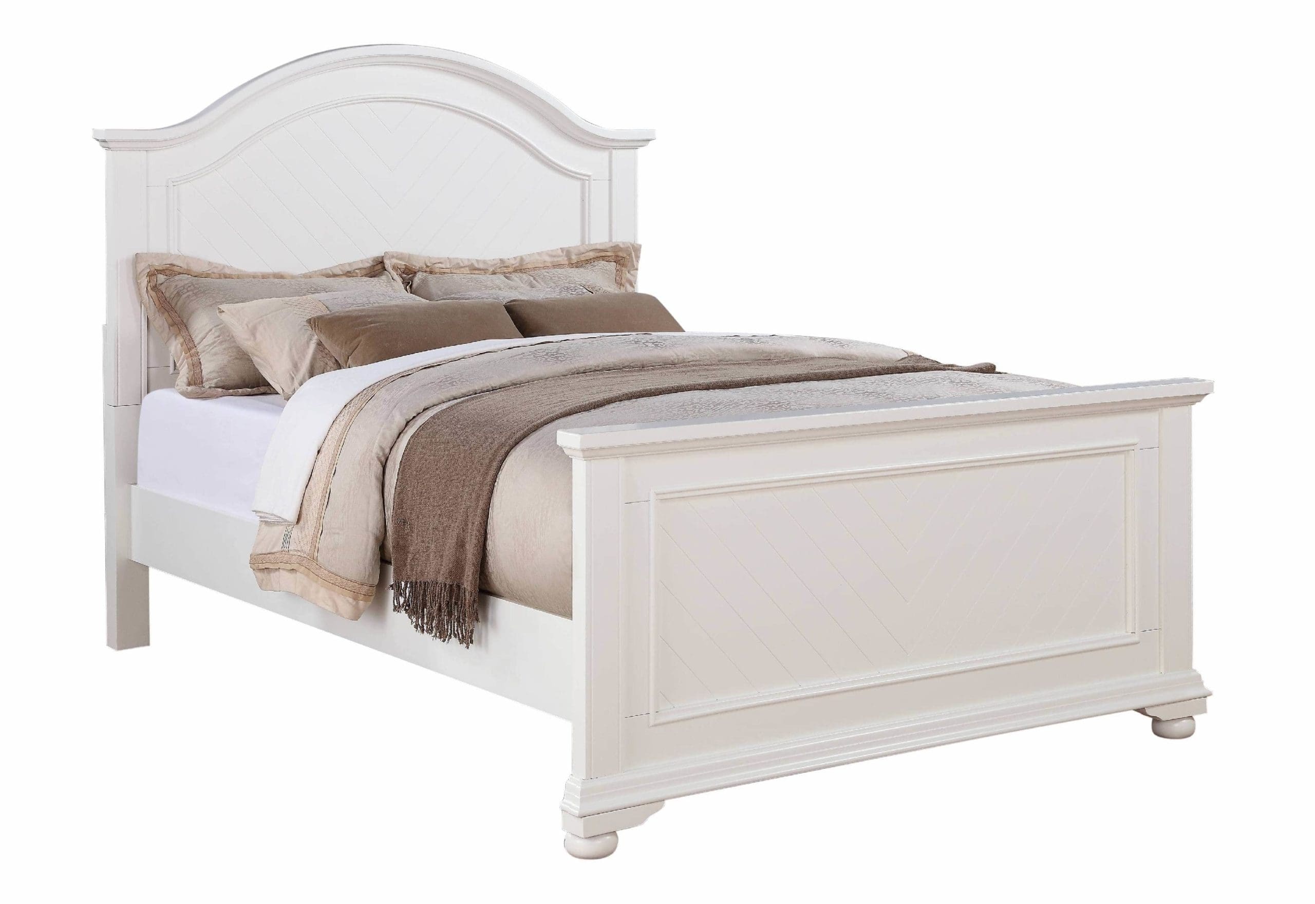 Elements Bp700q Brook White Queen Size Bed Priceco Furniture Store